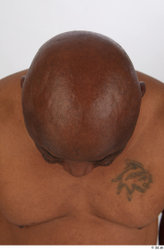 Head Man Black Tattoo Overweight Street photo references